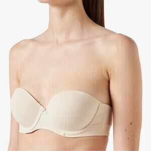 NWT IRIS &‎ LILY BLACK STRAPLESS BRA 38DD (SAND-Pale Nude)